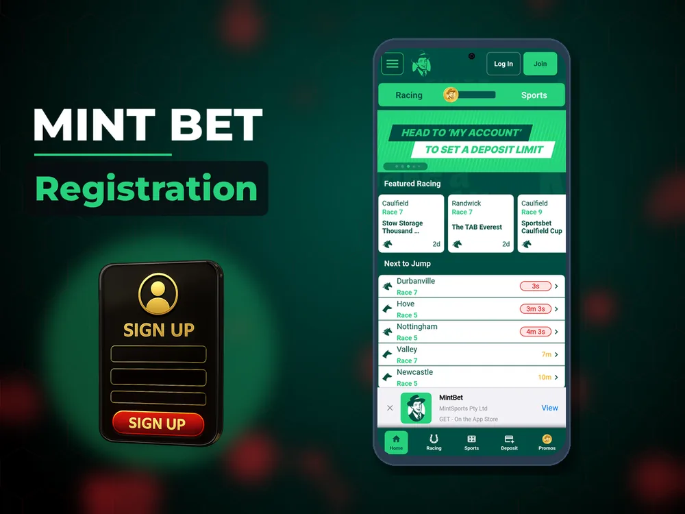 Mint Bet - Registration