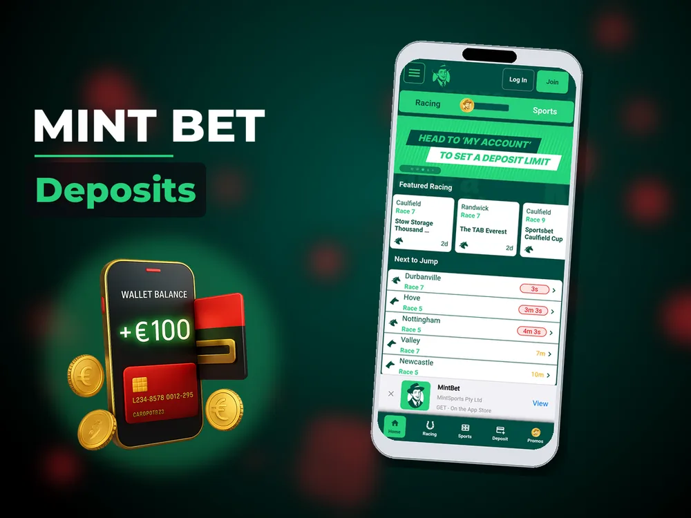 Mint Bet - Deposits