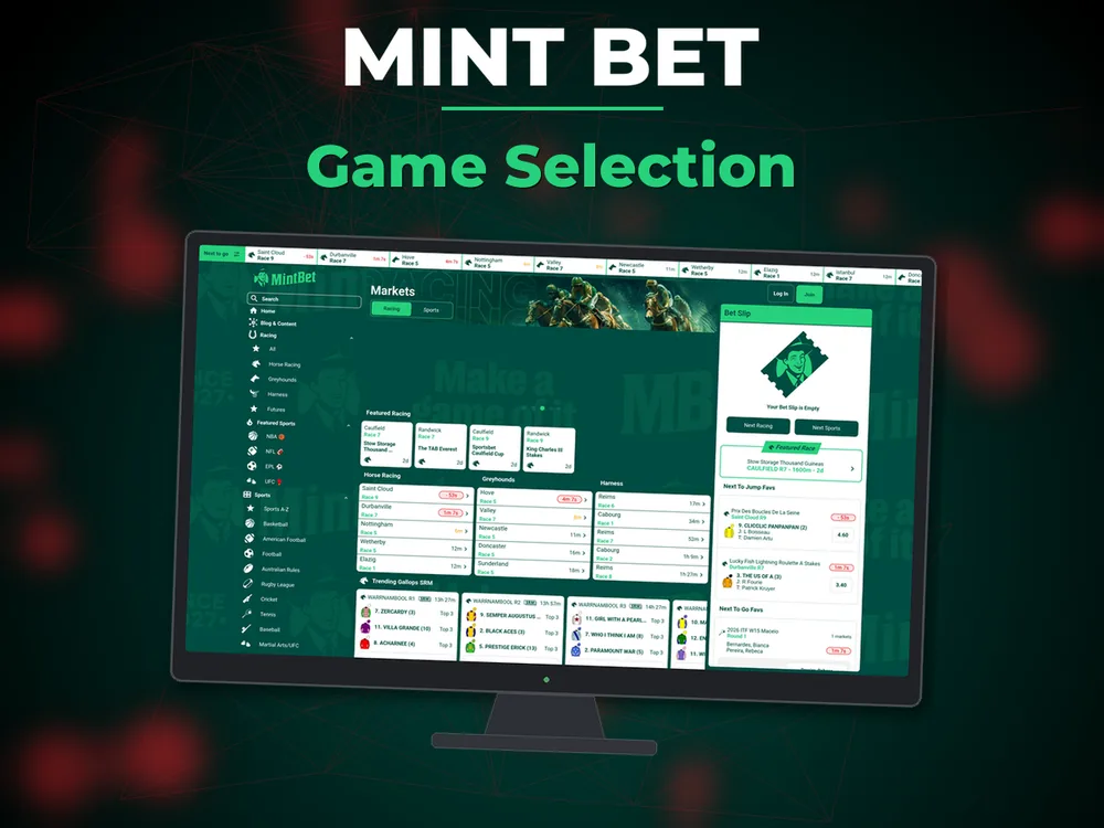 Mint Bet - Game Selection